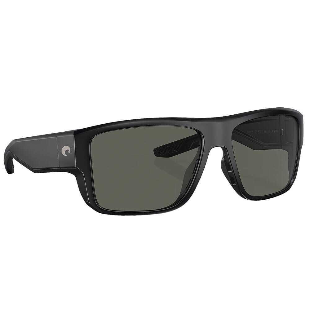 Costa Taxman Matte Black Frame Sunglasses W/gray 580G Lenses 06S9116-91160559