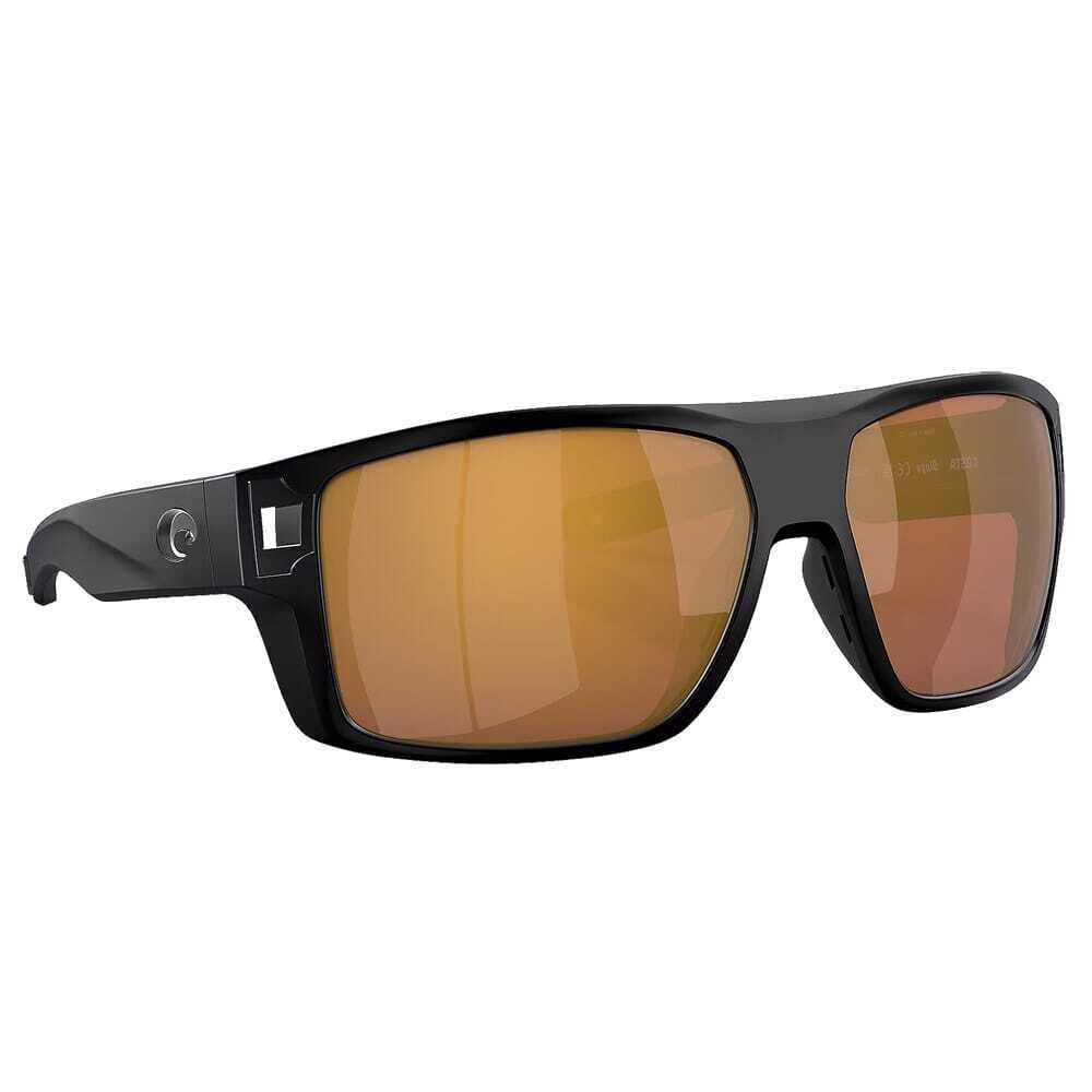 Costa Diego Matte Black Frame Sunglasses W/gold Mirror 580G 06S9034-90343262