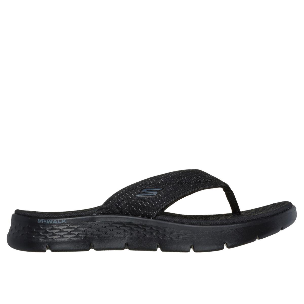 Womens Skechers GO Walk Flex Sandal-impress Black Memory Foam Shoes