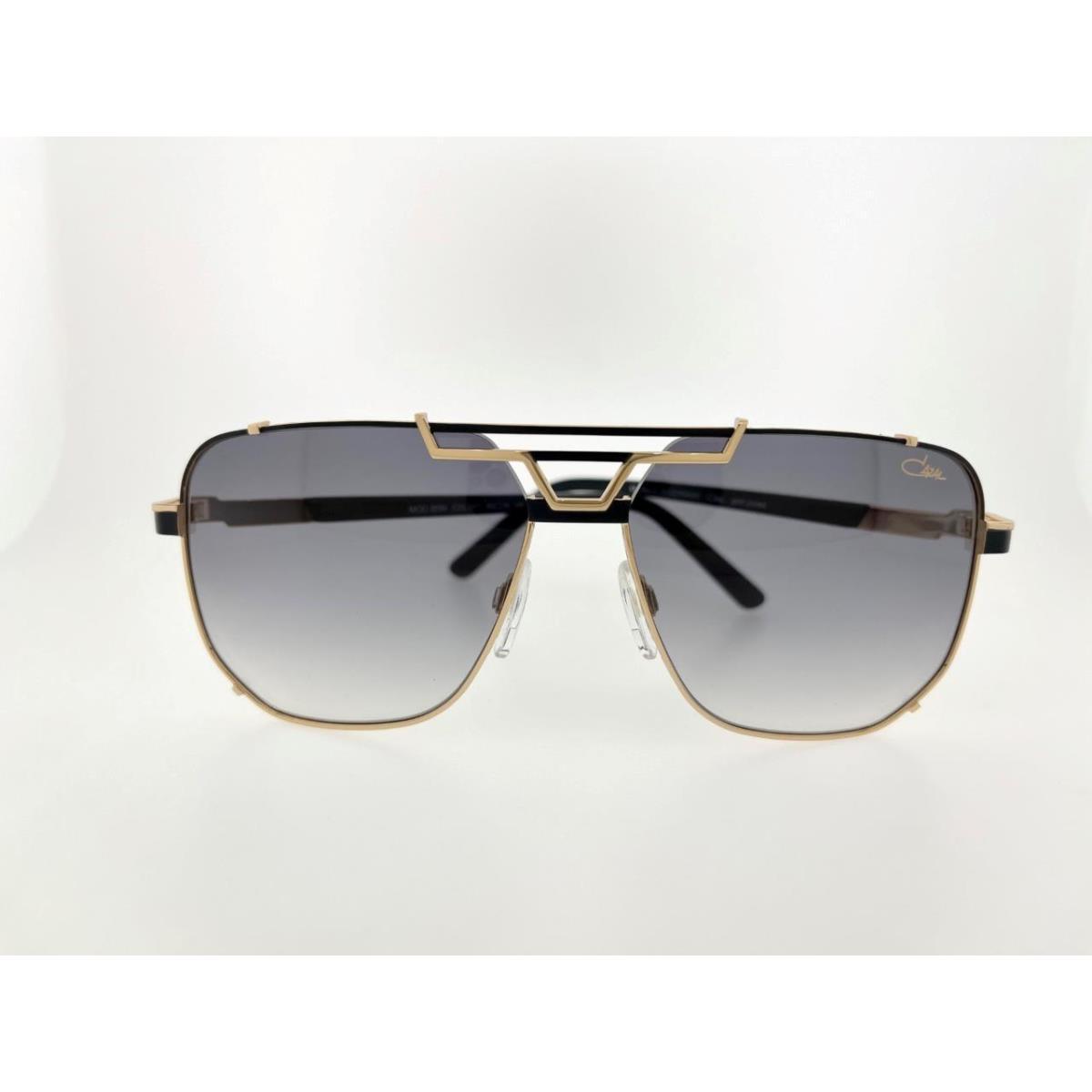 Cazal Sunglasses 9090 001 59MM Black Gold Frame with Grey Gradient Lenses