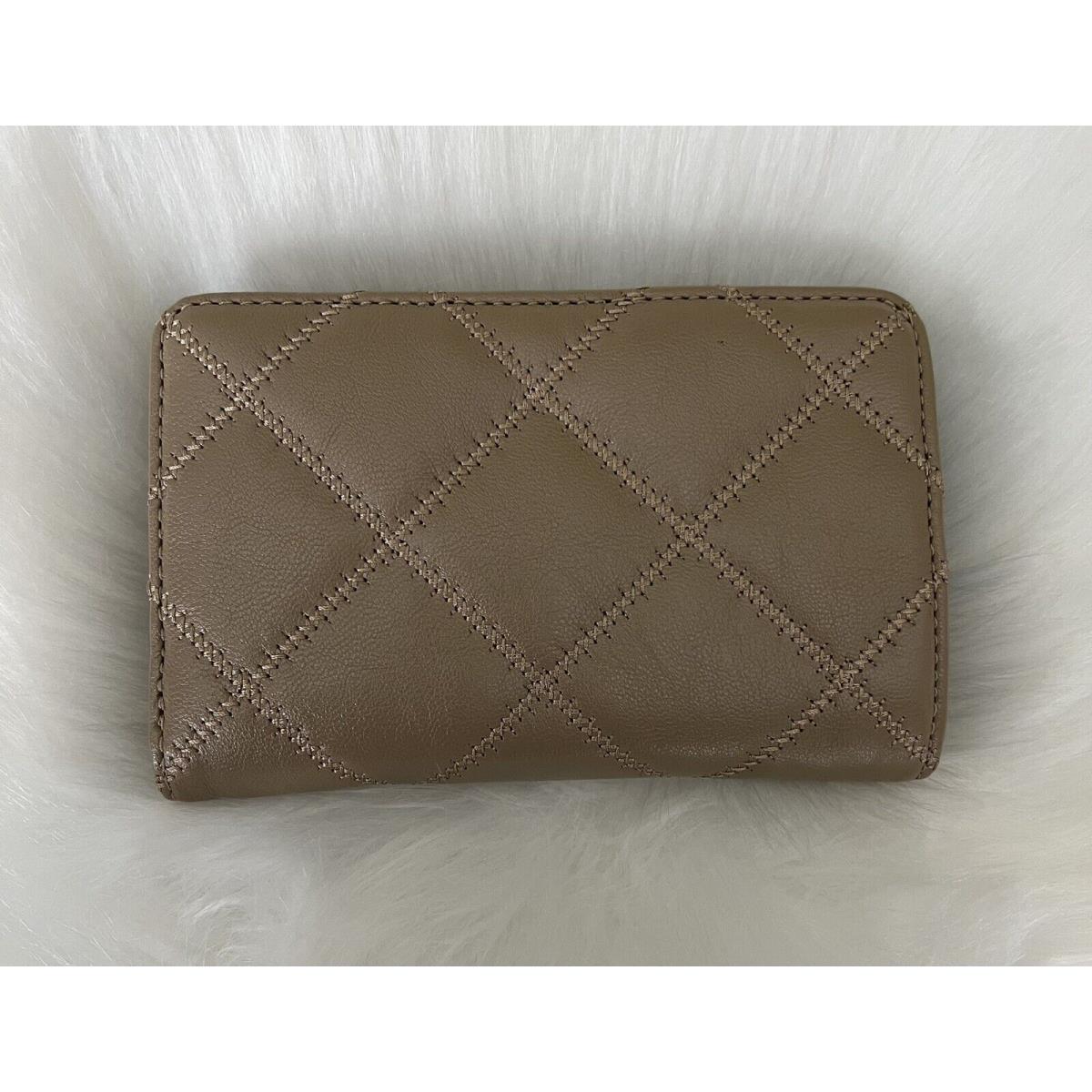 Tory Burch Willa Medium Wallet Quilted Clutch Almond Flour