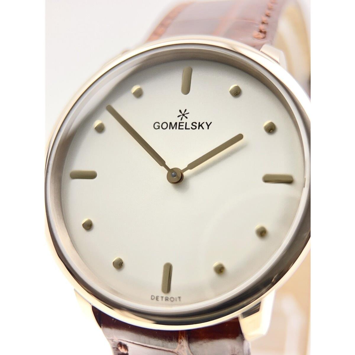 Gomelsky By Shinola Audry Rose Gold Plated Quartz Watch W/ Box