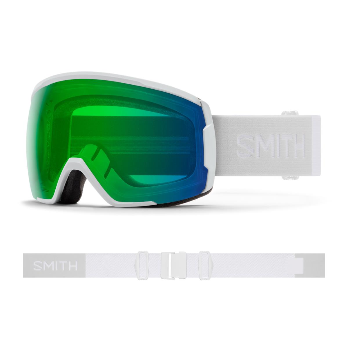 Smith Optics Proxy Goggles White Vapor; Chromapop Everyday Green Mirror