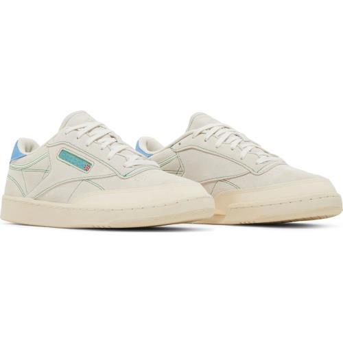 100048018/GZ4945 Mens Reebok Club C 85 - Chalk/Alabaster/Glen Green