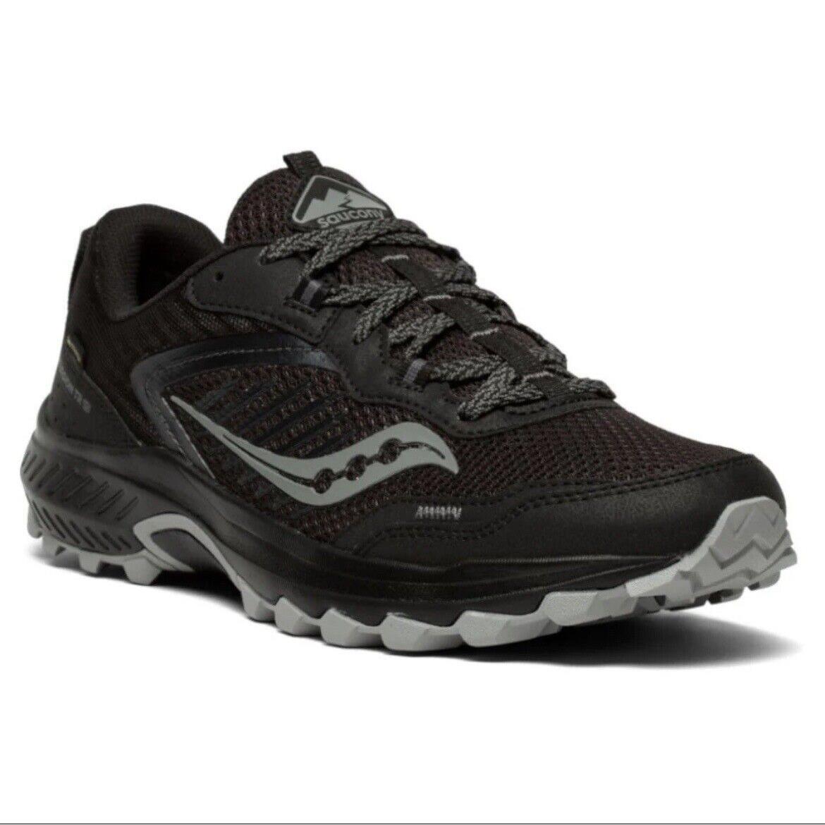 Saucony Excursion TR15 Black Trail Outdoor Running Shoes S20668-10 Mens Sizes - Black