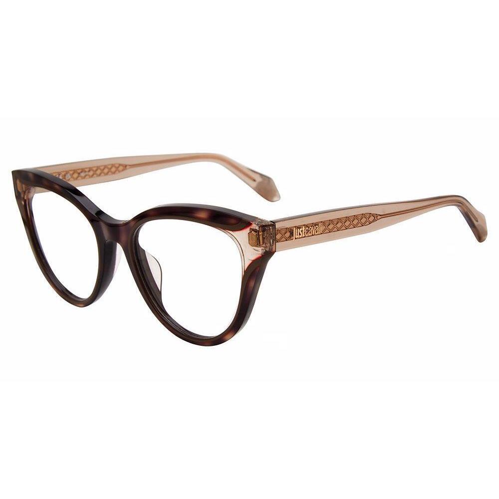 Just Cavalli VJC001V Eyeglasses Shiny Brown/beige Havana