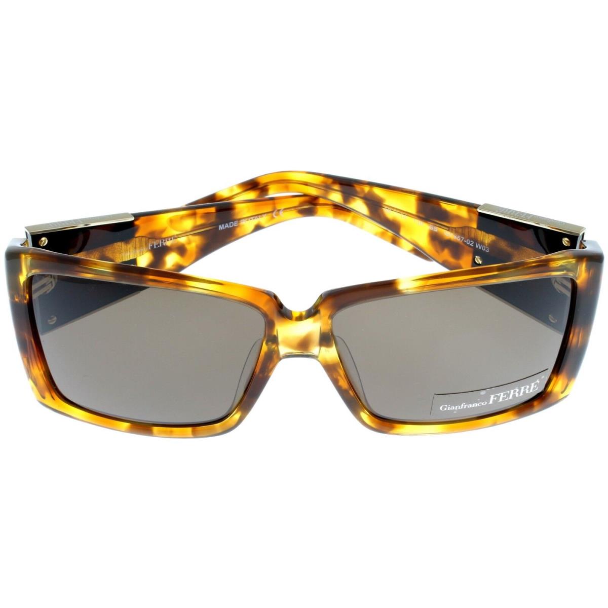 Gianfranco Ferre Sunglasses Women Tortoise Brown Rectangular GF957 02