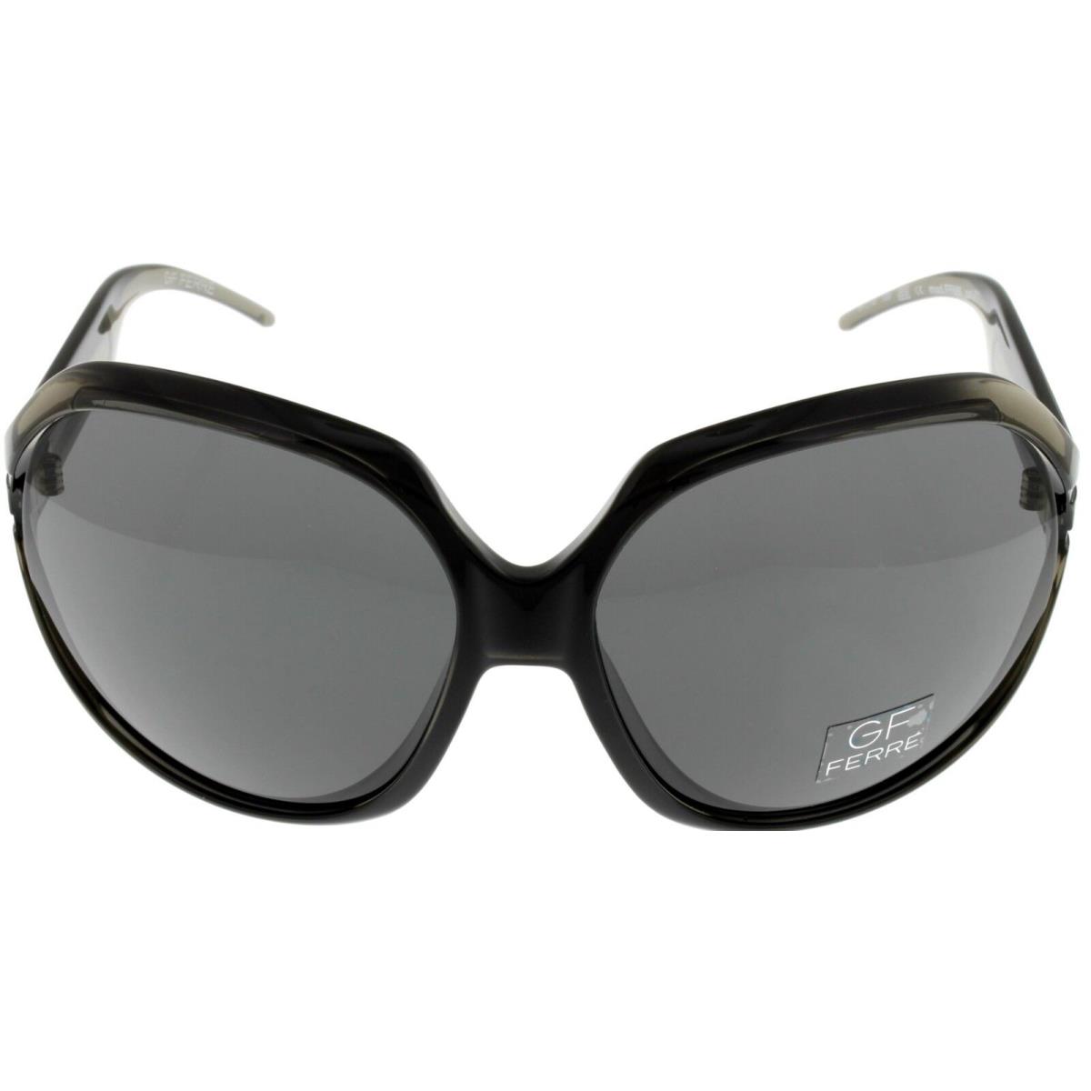 Gianfranco Ferre Sunglasses Women Black Grey Transparent Square FF686 01