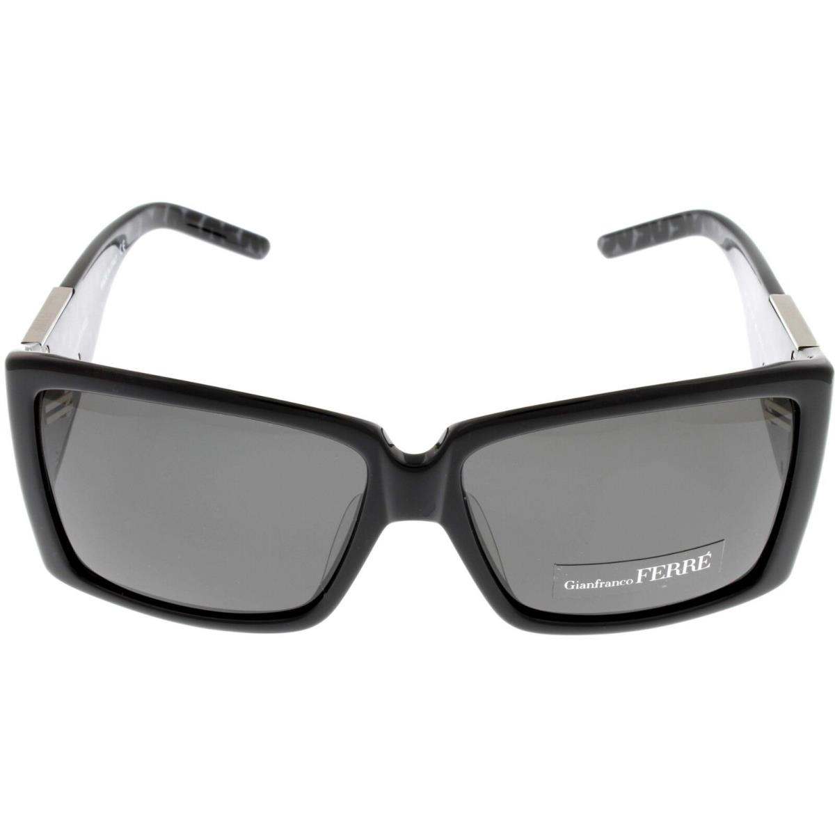 Gianfranco Ferre Sunglasses Women Black Palladium Rectangular GF957 01