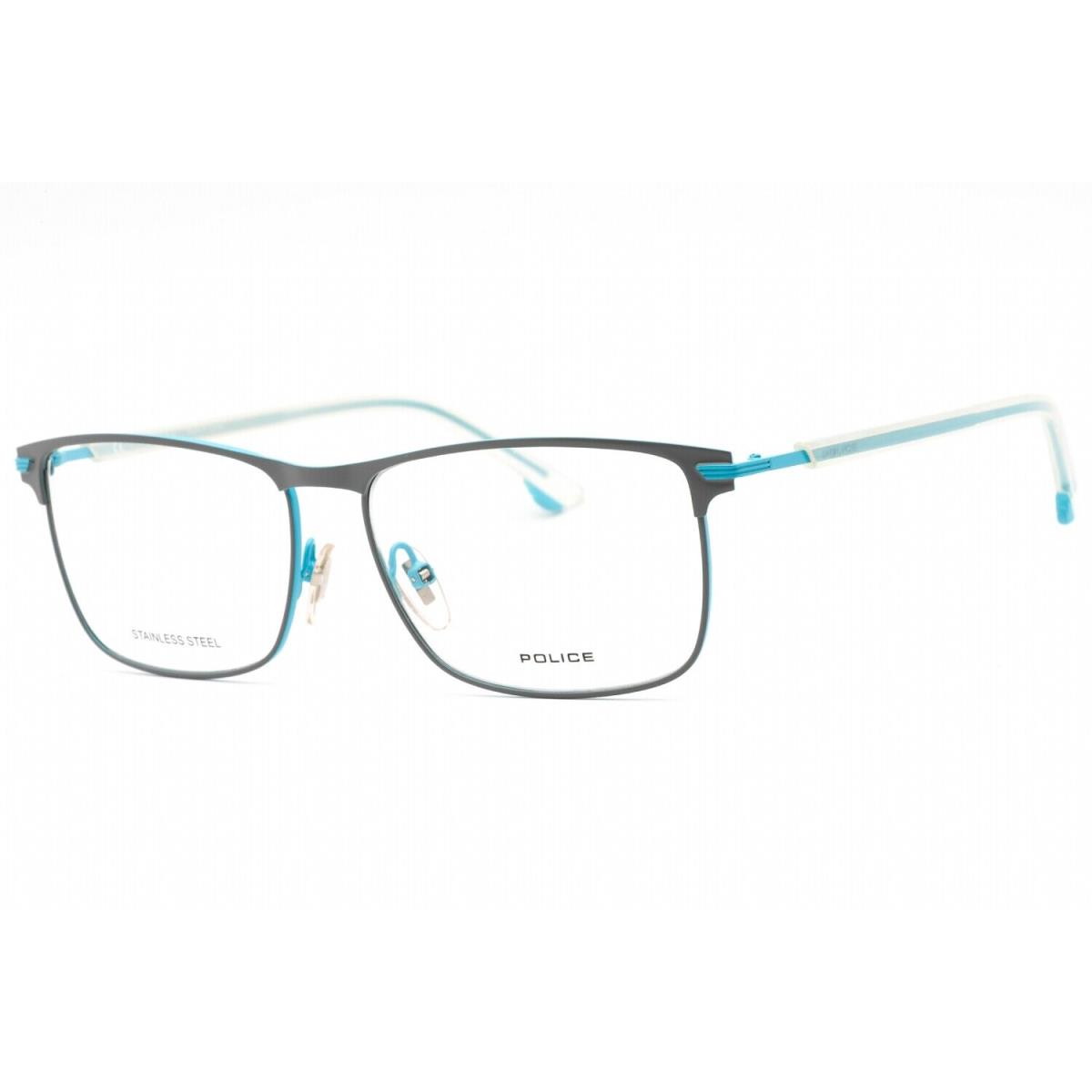 Police VPL560-666-57 Eyeglasses Size 57mm 15mm 145mm Azure Men