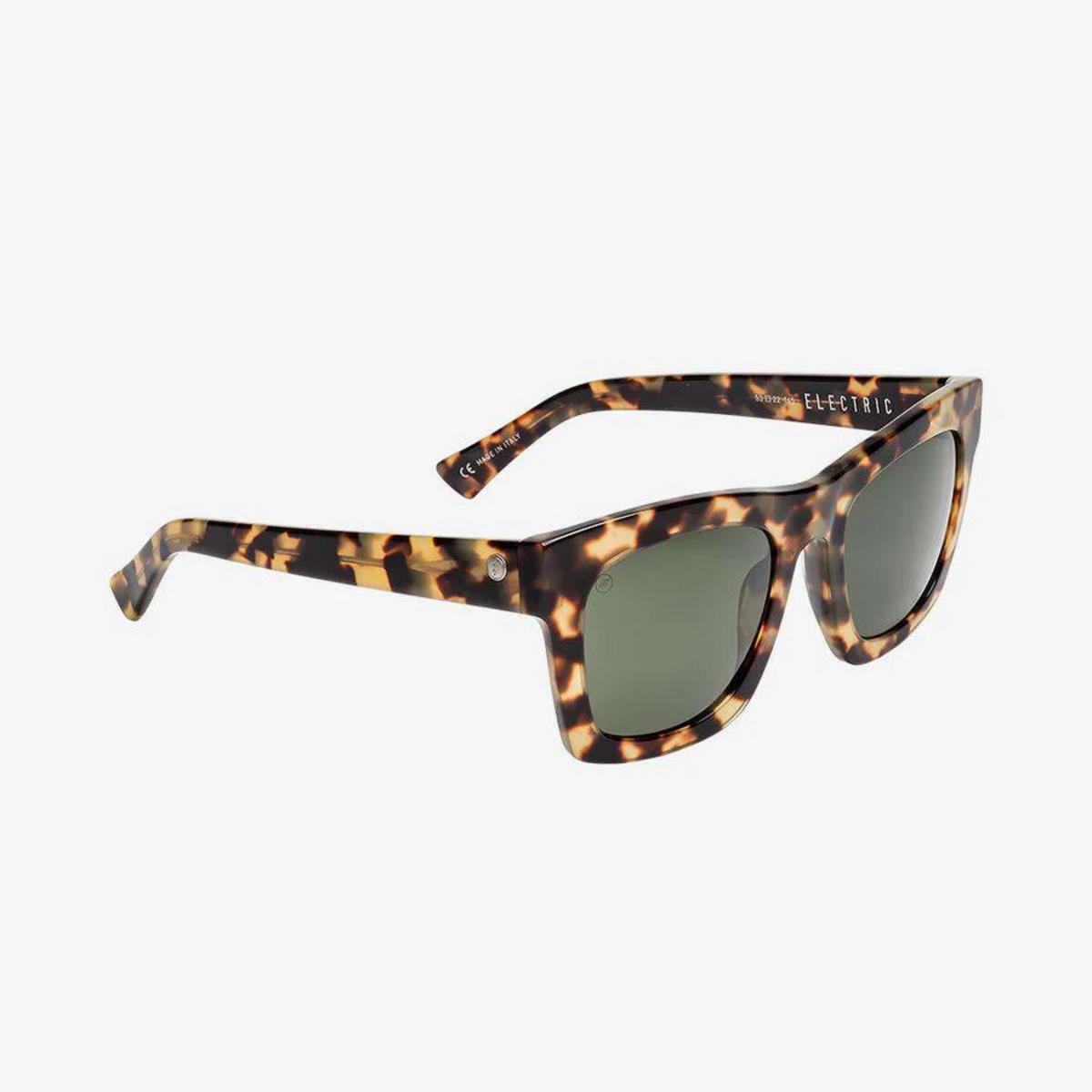 Electric Crasher 49 Sunglasses Gloss Spotted Tort Grey Polar