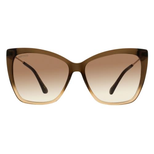 Jimmy Choo Butterfly Sunglasses Seba 0MYHA Brown-beige/copper 58mm