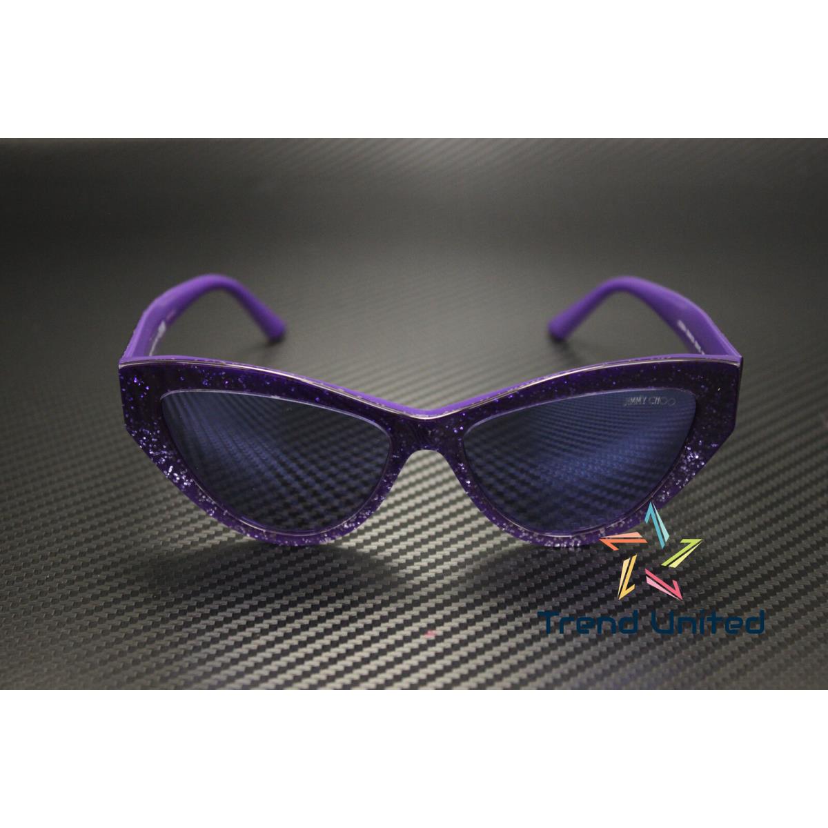 Jimmy Choo JC5004 50482S Violet Gradient Glitter Violet 55 mm Women`s Sunglasses