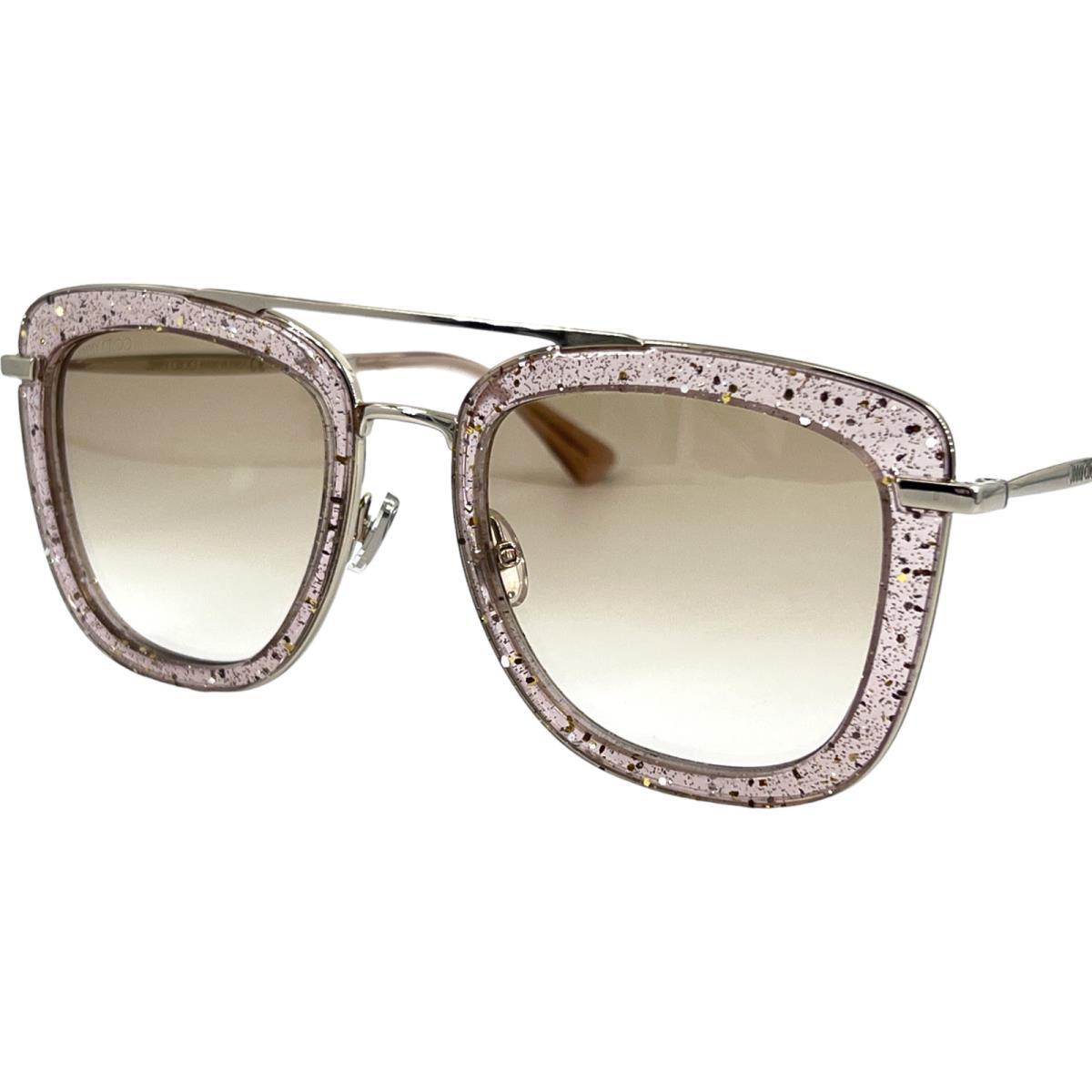 Jimmy Choo Glossys Womens Metal Sunglass Fwmha Silver 53-21 Italy Case Incl