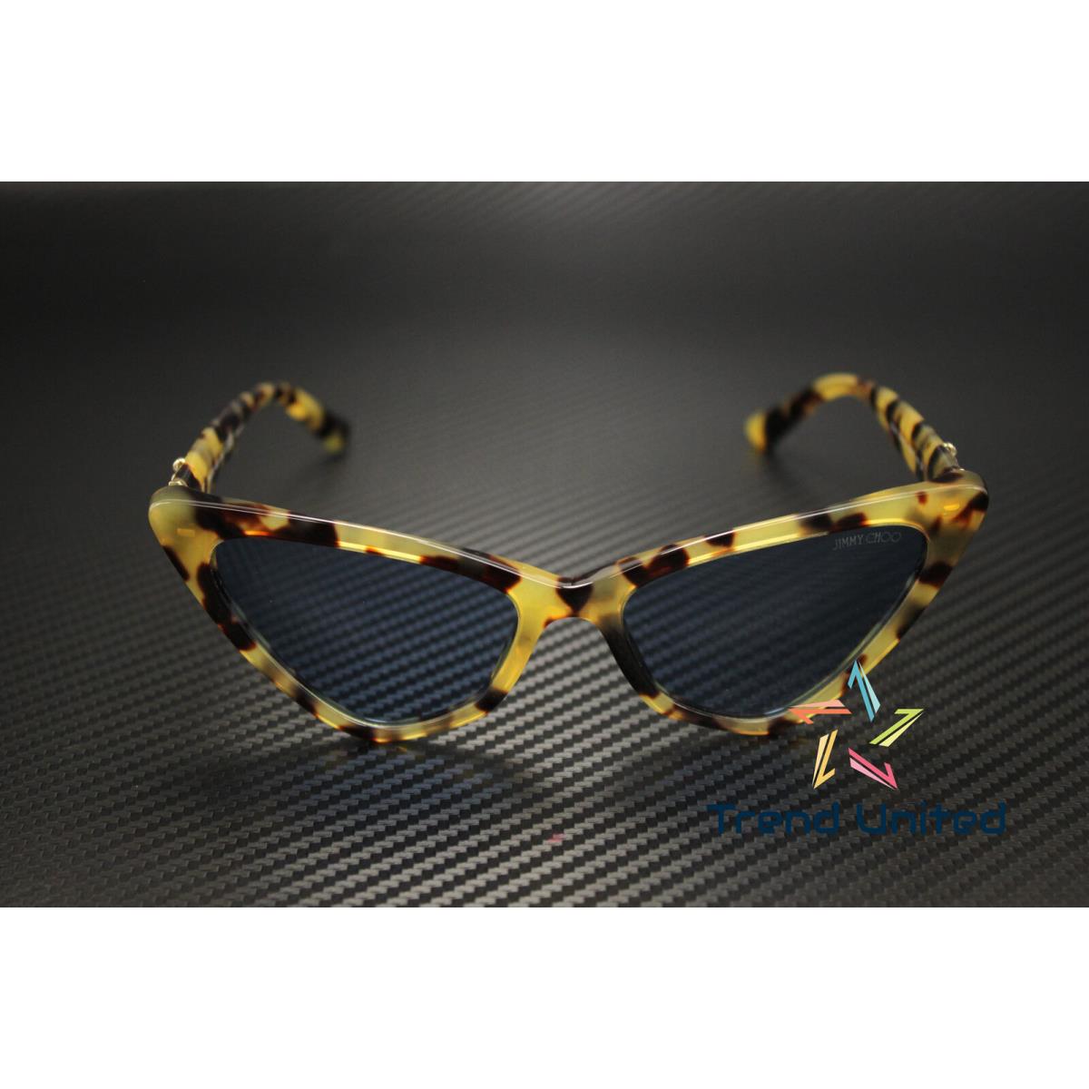 Jimmy Choo JC5008 500472 Yellow Havana Light Blue 55 mm Women`s Sunglasses