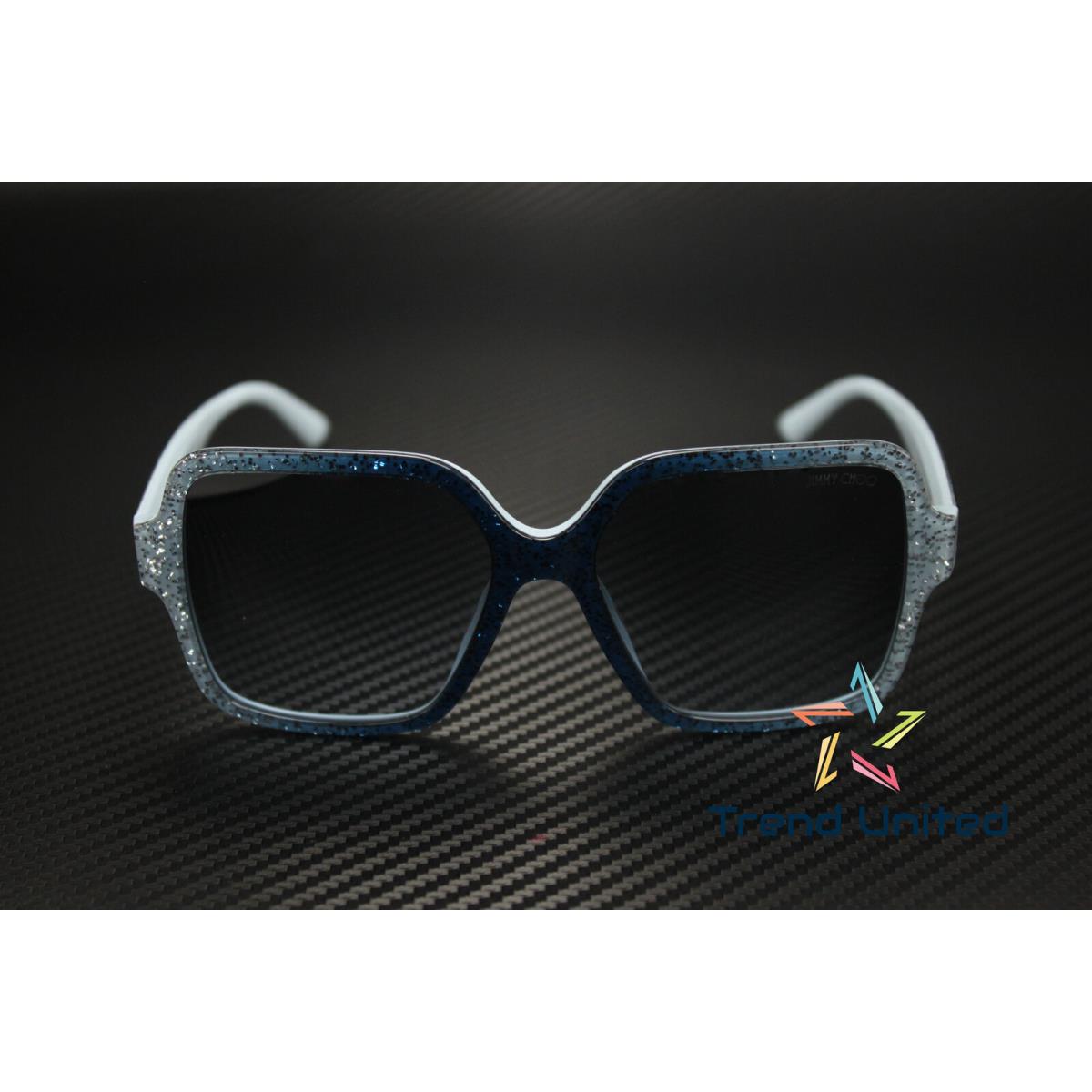 Jimmy Choo JC5005 504319 Blue Grad Glitter Blue Gradient 55mm Women`s Sunglasses