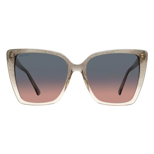 Jimmy Choo Butterfly Sunglasses Lessie Konff Glitter 56mm