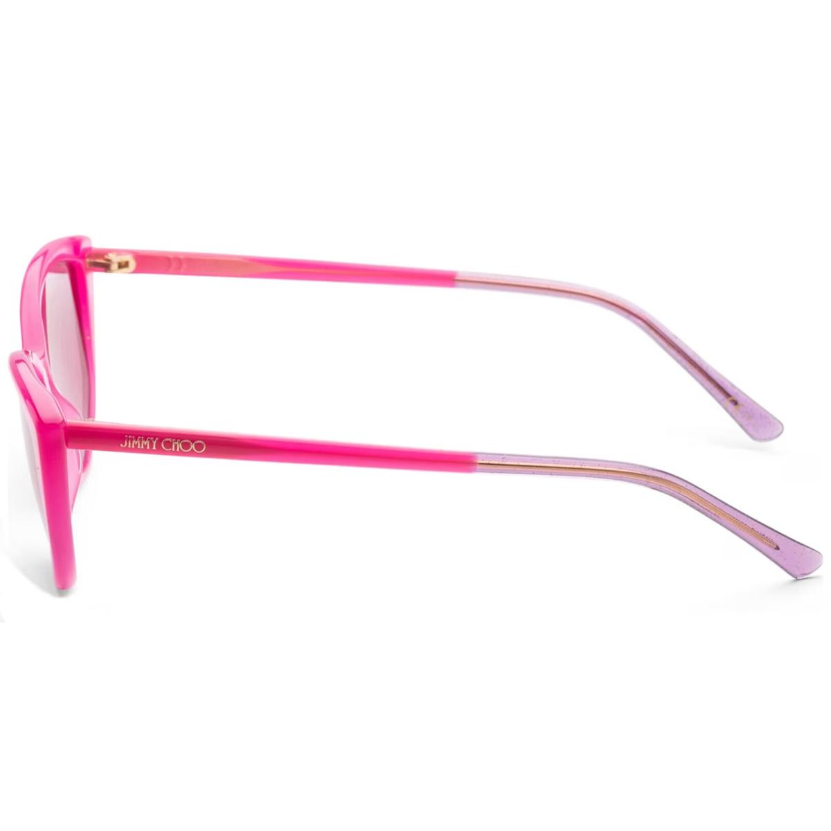 Jimmy Choo Nadia Women`s Fuchsia Oval Cat Eye Sunglasses - Nadias 0MU1 U1 Italy