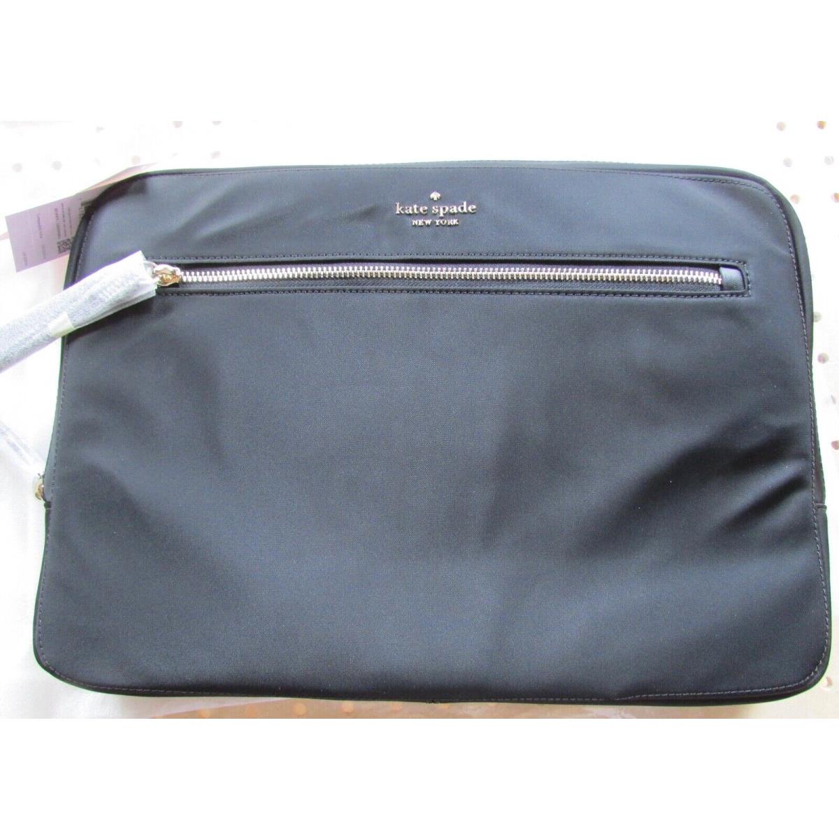 Kate Spade 15 Laptop Sleeve Messenger Bag Chelsea Black New