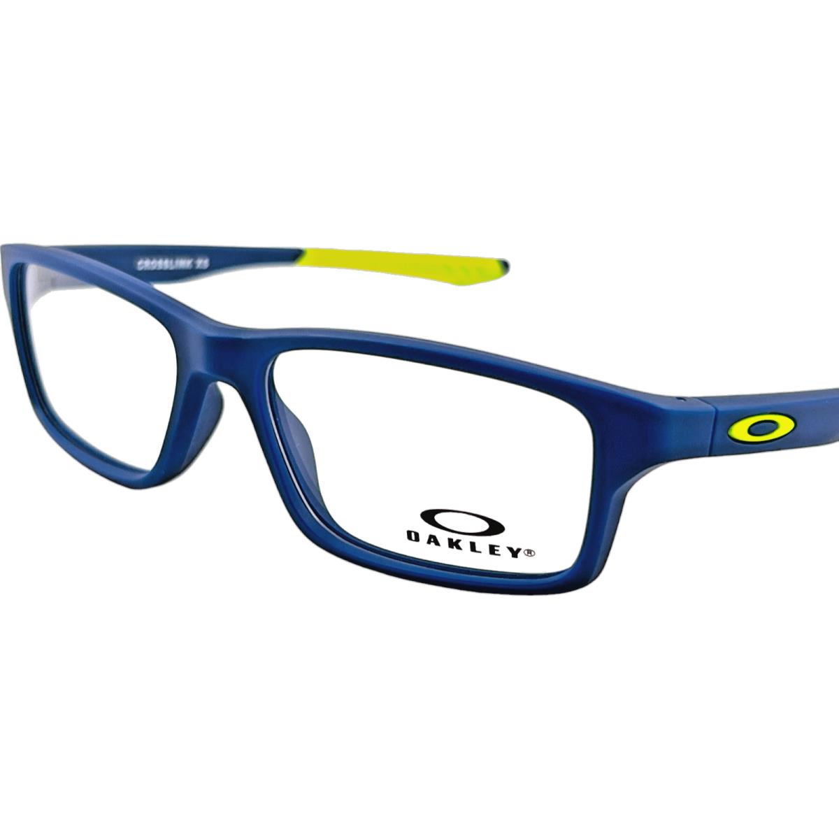 Oakley Youth OY8002 Crosslink XS Plastic Eyeglass Frame 0449 Satin Navy 49-14 - Frame: Blue