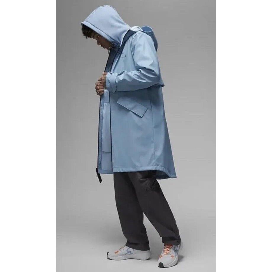 Nike Jordan 23 Engineered Trench Jacket Unc Carolina Blue Size Large