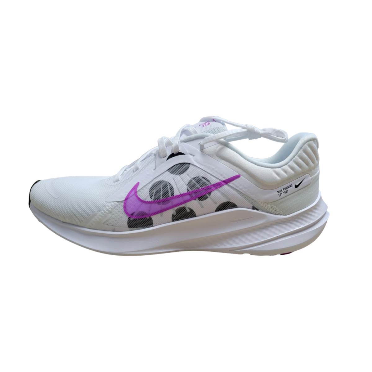 Nike Quest 5 White/fuchsia Men`s Running Training Shoes Size 11 - White