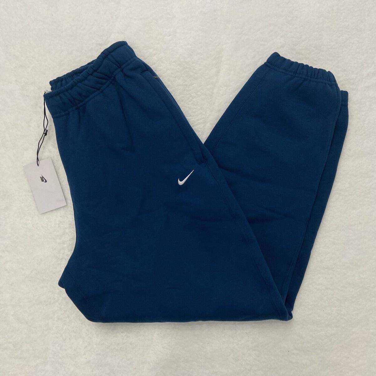 SZ S Nike Solo Swoosh Heavy Fleece Pants Joggers Valerian Blue CW5460 460