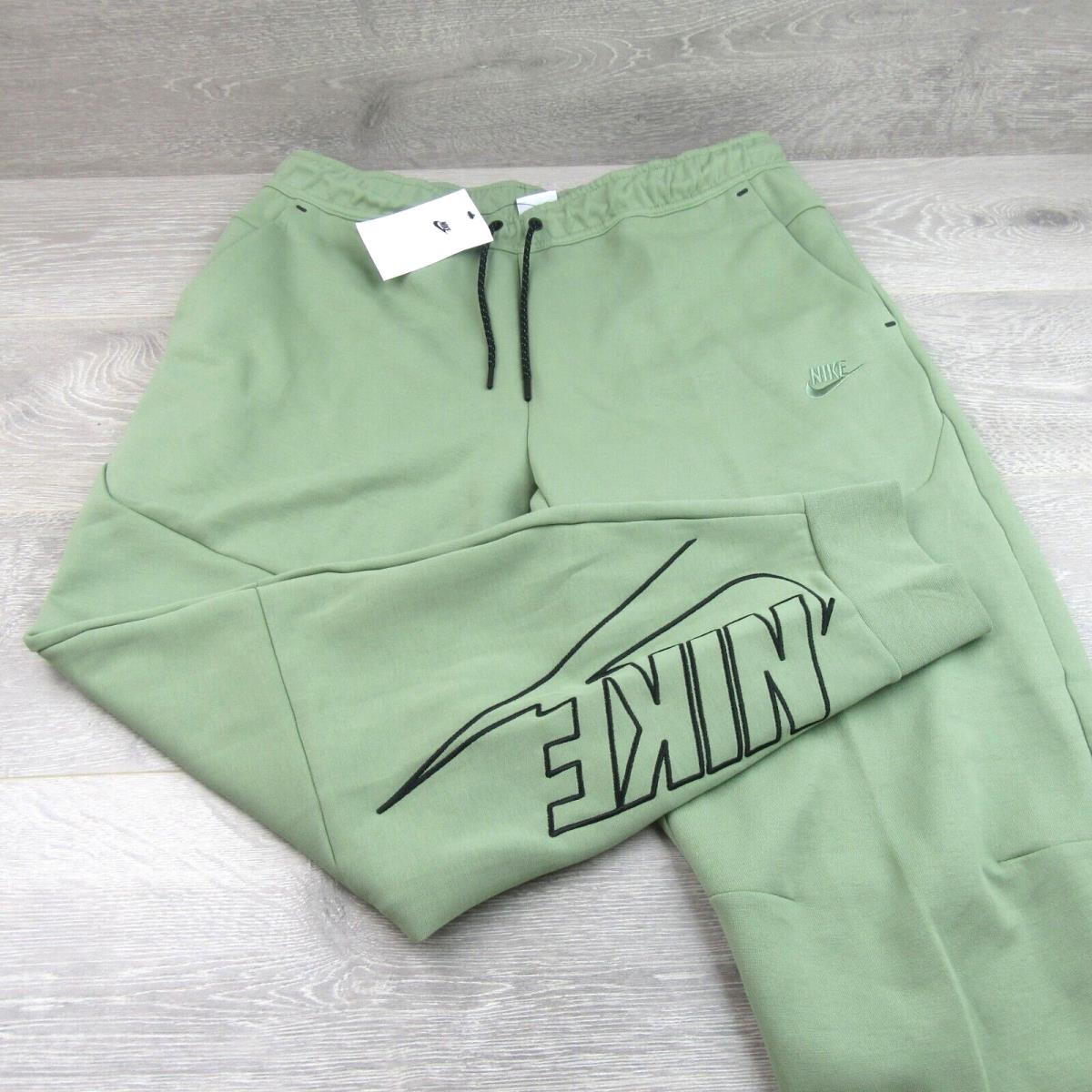 Nike Sportswear Tech Fleece Graphic Jogger Pants Mens XL Green DX0581-386
