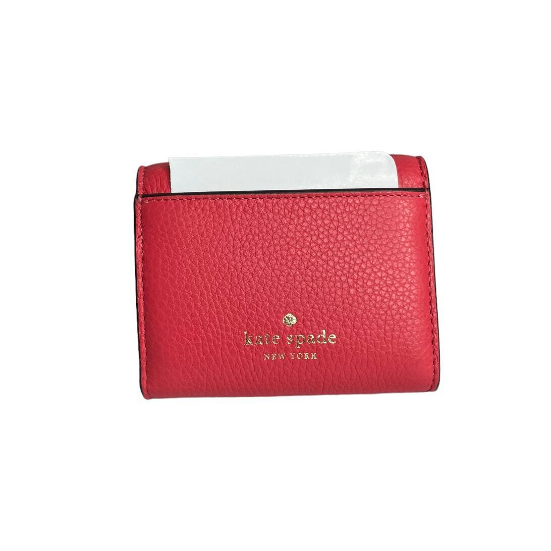 Kate Spade Marti Small Flap Wallet Pebbled Leather Dark Water