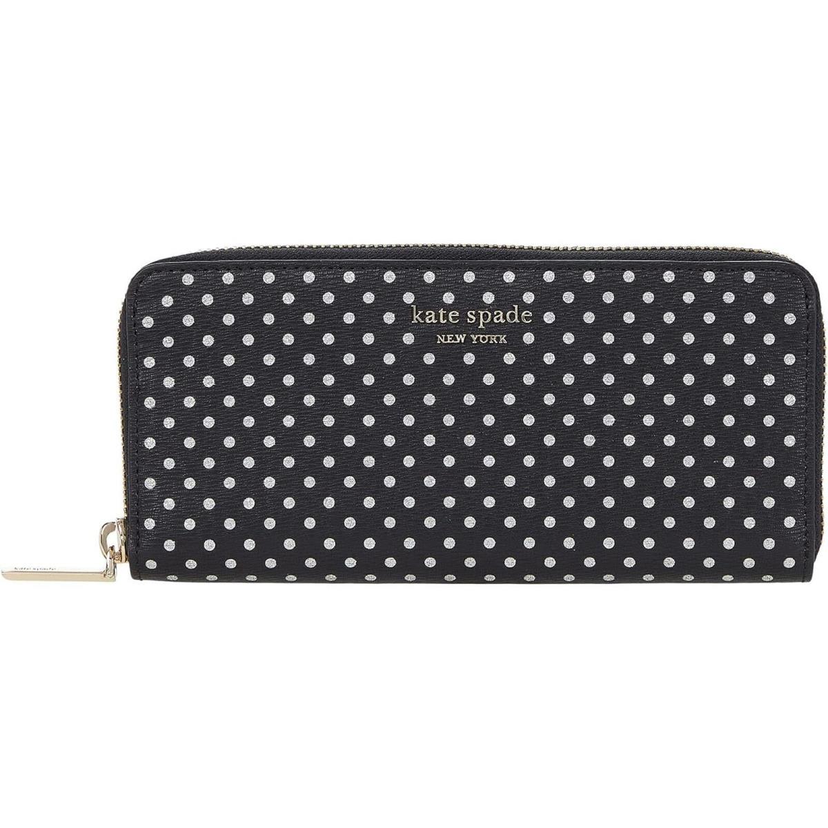 Kate Spade Spencer Metallic Polka Dot Wallet