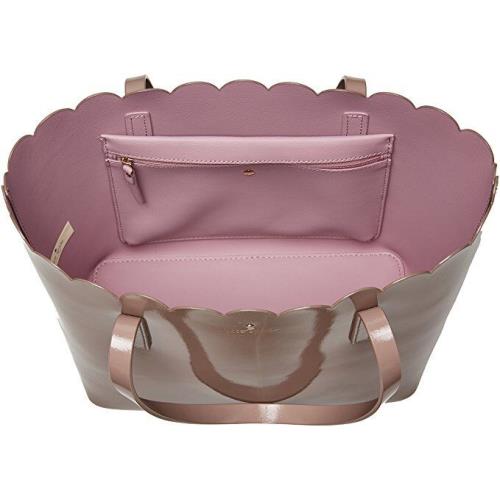 Kate Spade New York Women`s Lily Avenue Patent Small Carrigan Porcini/rose Taup