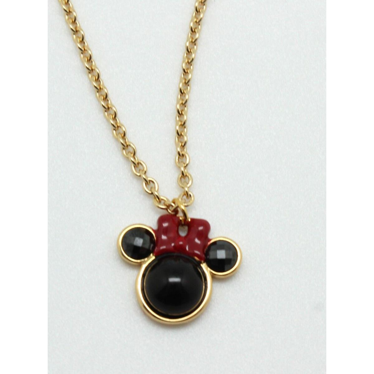 Kate Spade New York Disney X Minnie Pendant Necklace Black Multi