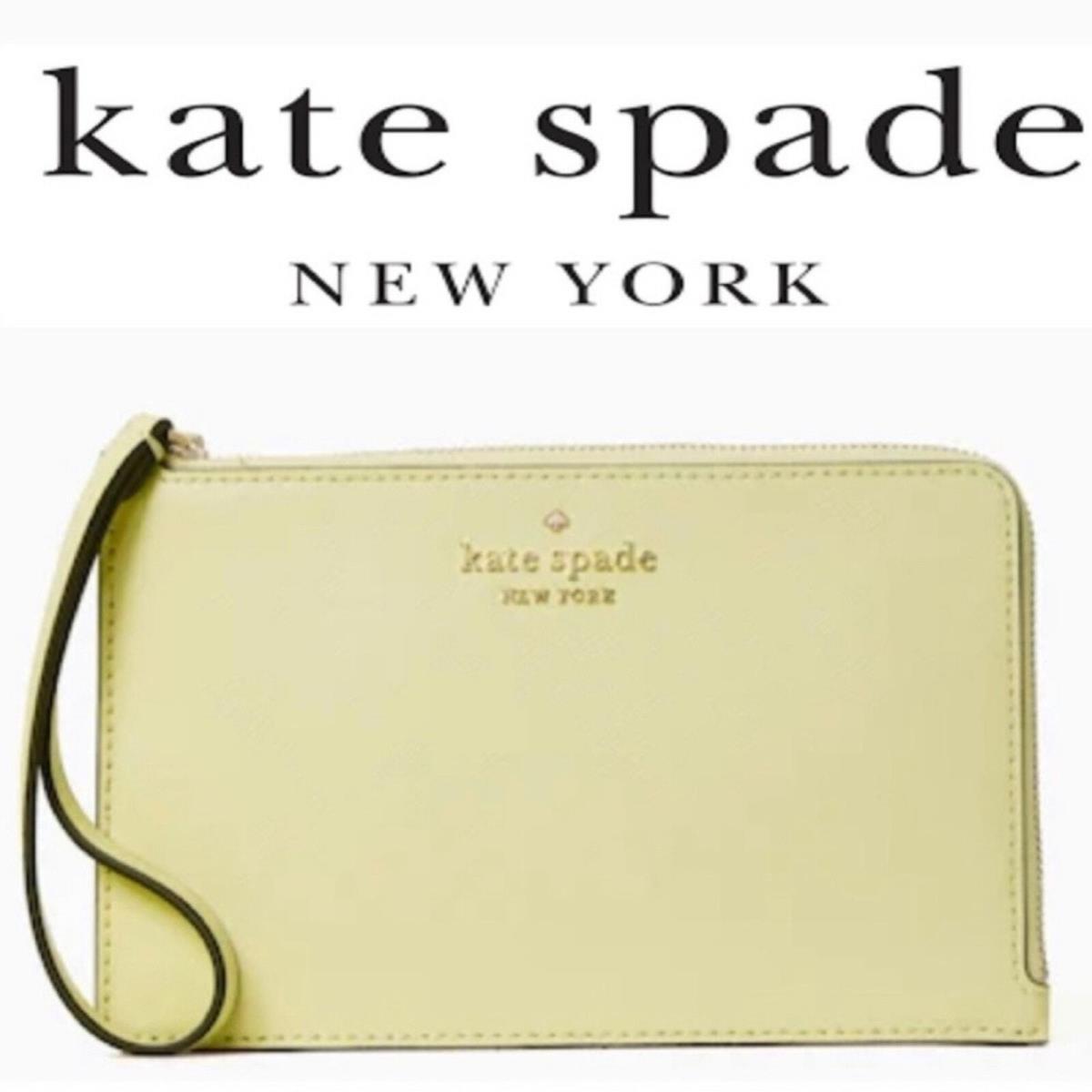 Kate Spade Staci Medium Wristlet Lemon Fondant