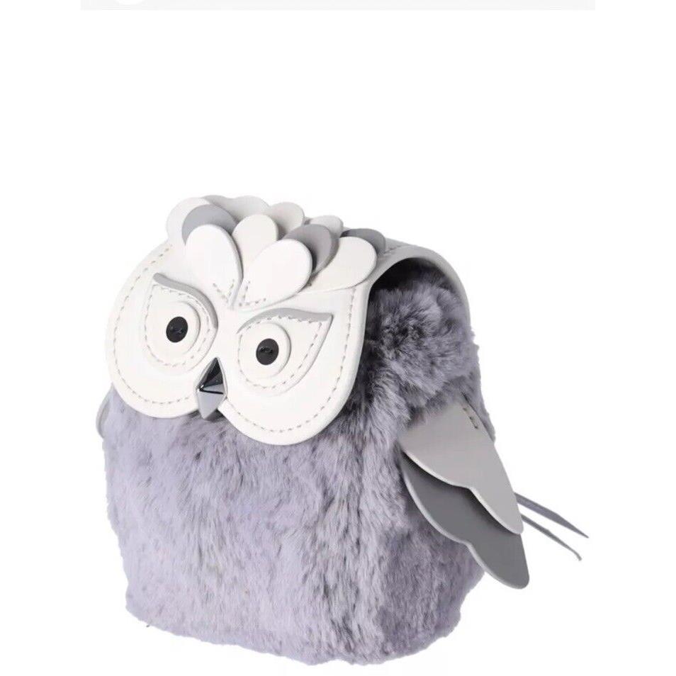 Kate Spade Hoot 3D Owl Coin Purse Grey Multi Novelty