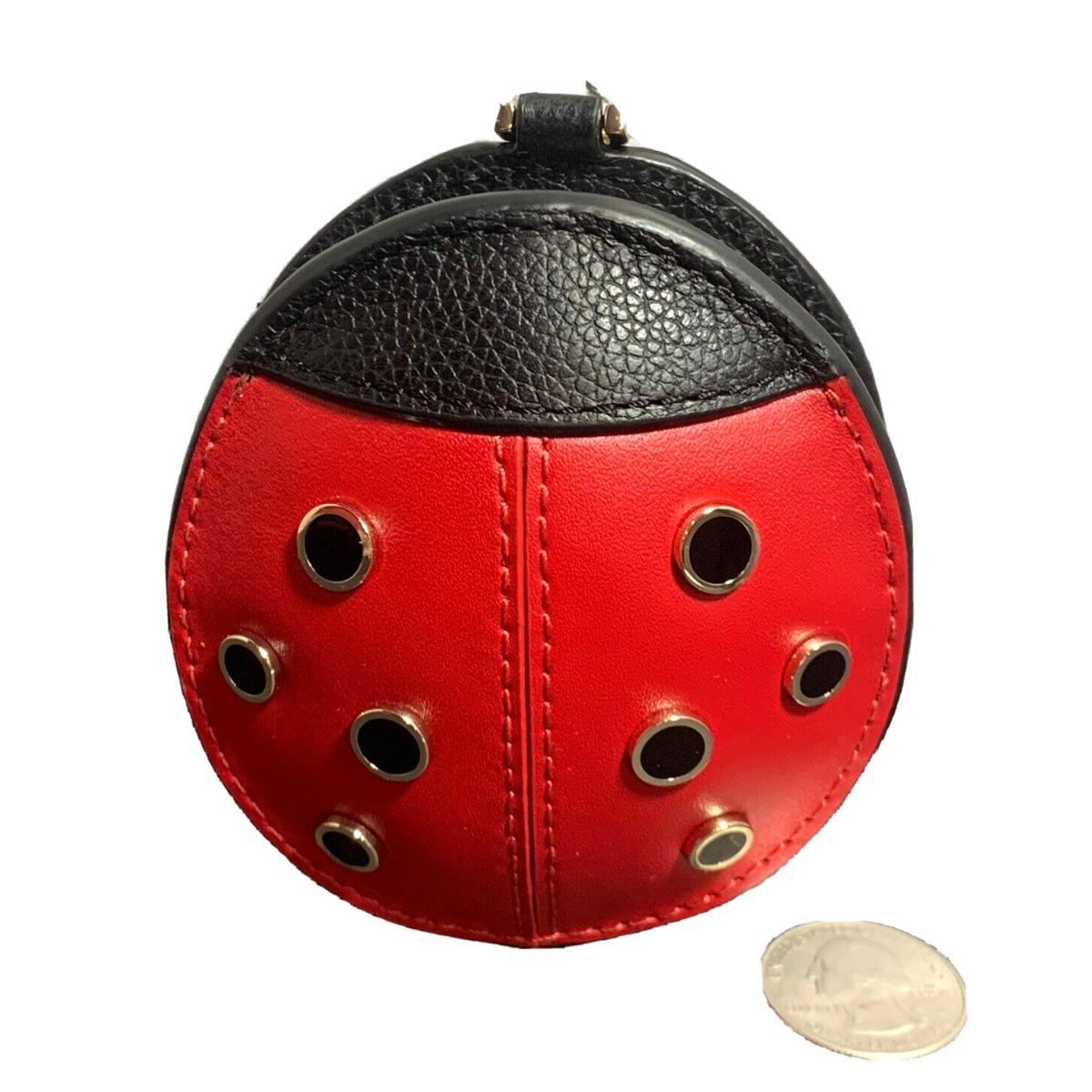 Kate Spade Dottie Ladybug Coin Purse Bag Charm Key Chain KA514 New