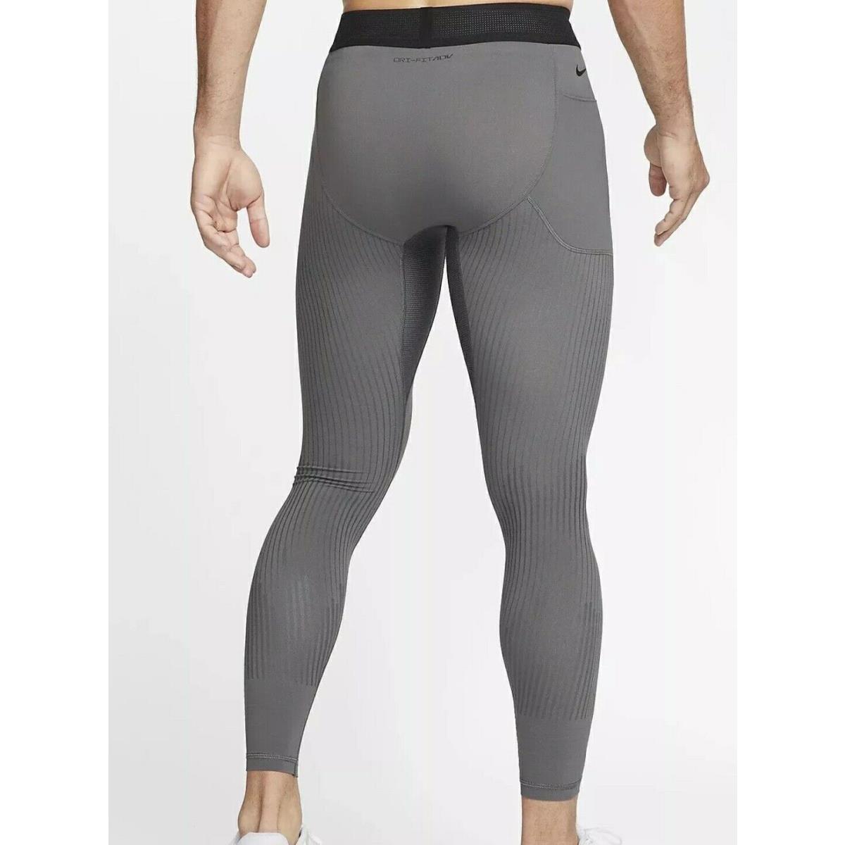Nike A.p.s. Dri-fit Adv Iron Grey Versatile Workout Tights Mens Small DR1890-068