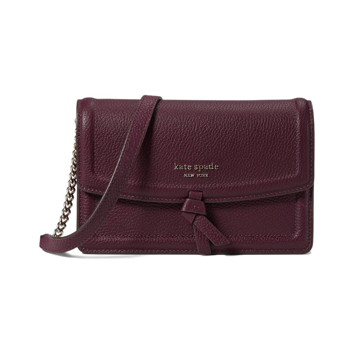 Kate Spade New York Deep Cherry Knott Pebbled Women Cross Body