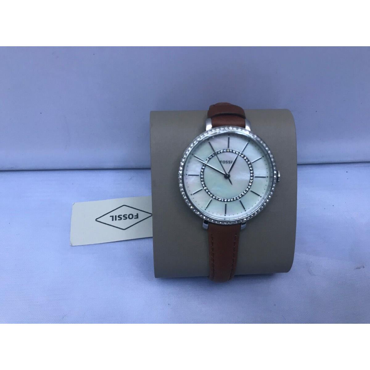 Fossil ES4454 Jocelyn 35mm Women`s Brown Leather Watch