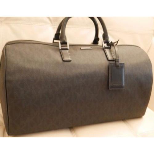 W Tags Michael Kors Black Large Duffel Travel Jet Set Mens Bag Black