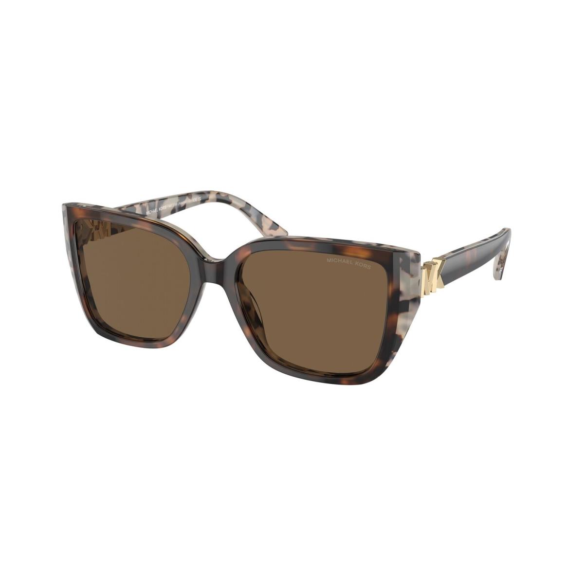 Michael Kors MK2199 395173 Dk Cream Tortoise Brown Solid 55 m Women`s Sunglasses