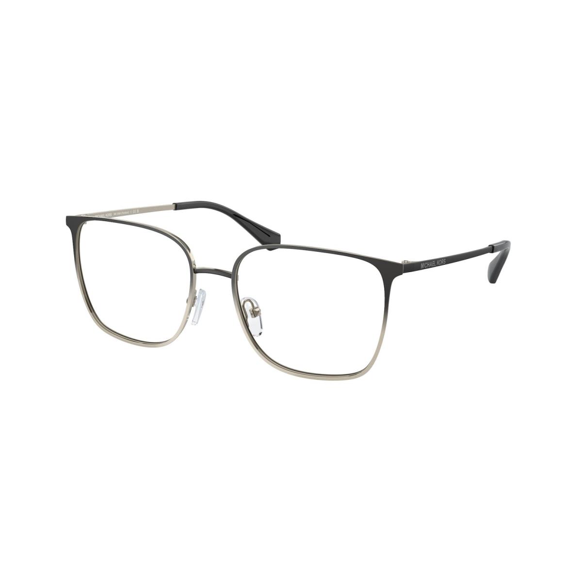 Michael Kors MK3068 1001 Portland Black Lt Gold Demo Lens 54 Women`s Eyeglasses