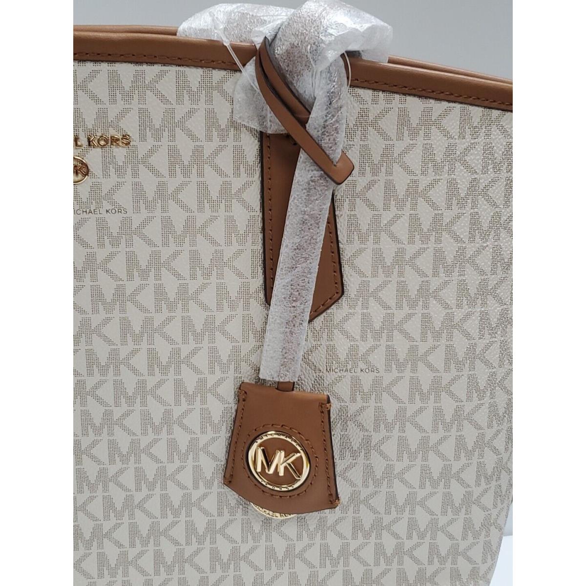 Michael Kors Women`s Signature Jane Large Tote Handbag Beige