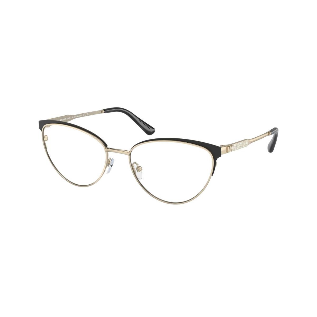 Michael Kors MK3064B 1014 Marsaille Gold M Black Demo Lens 55 Women`s Eyeglasses