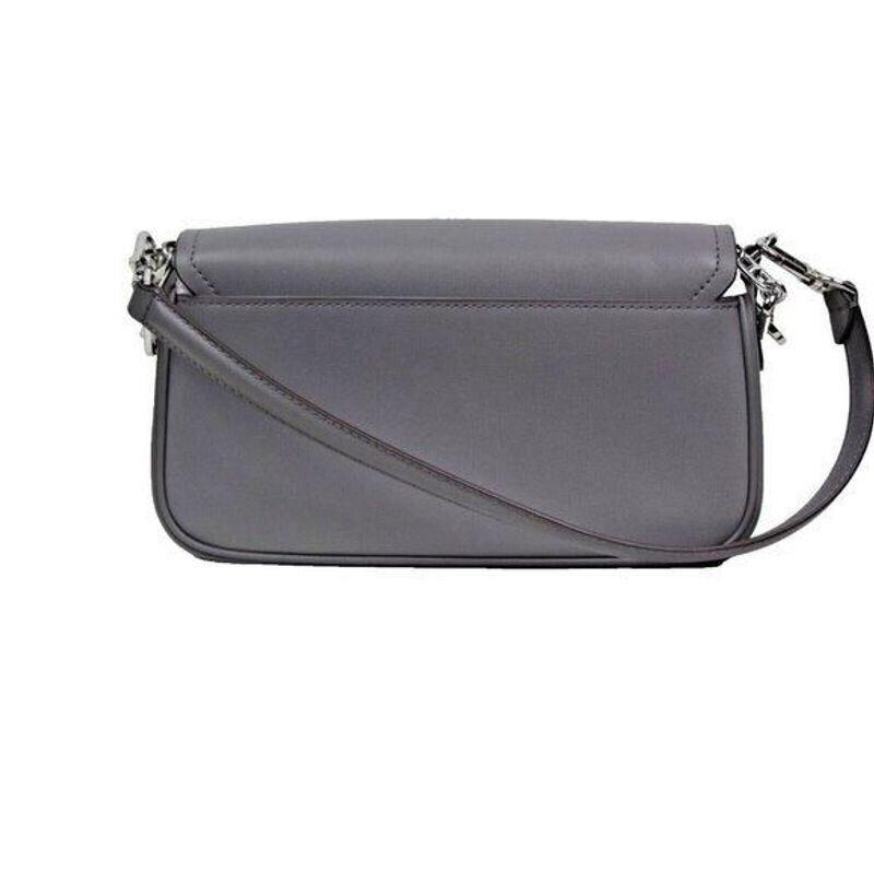 Kors Parker Convertible Pouchette Shoulder Bag Heather Gray