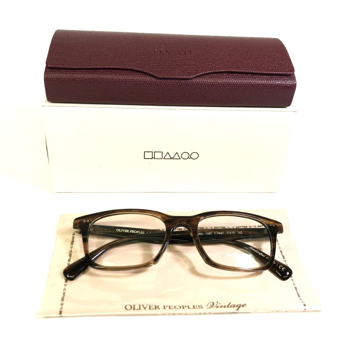 Oliver Peoples Eyeglasses Frames OV5446U 1689 Nisen Sepia Smoke Square 51-19-145