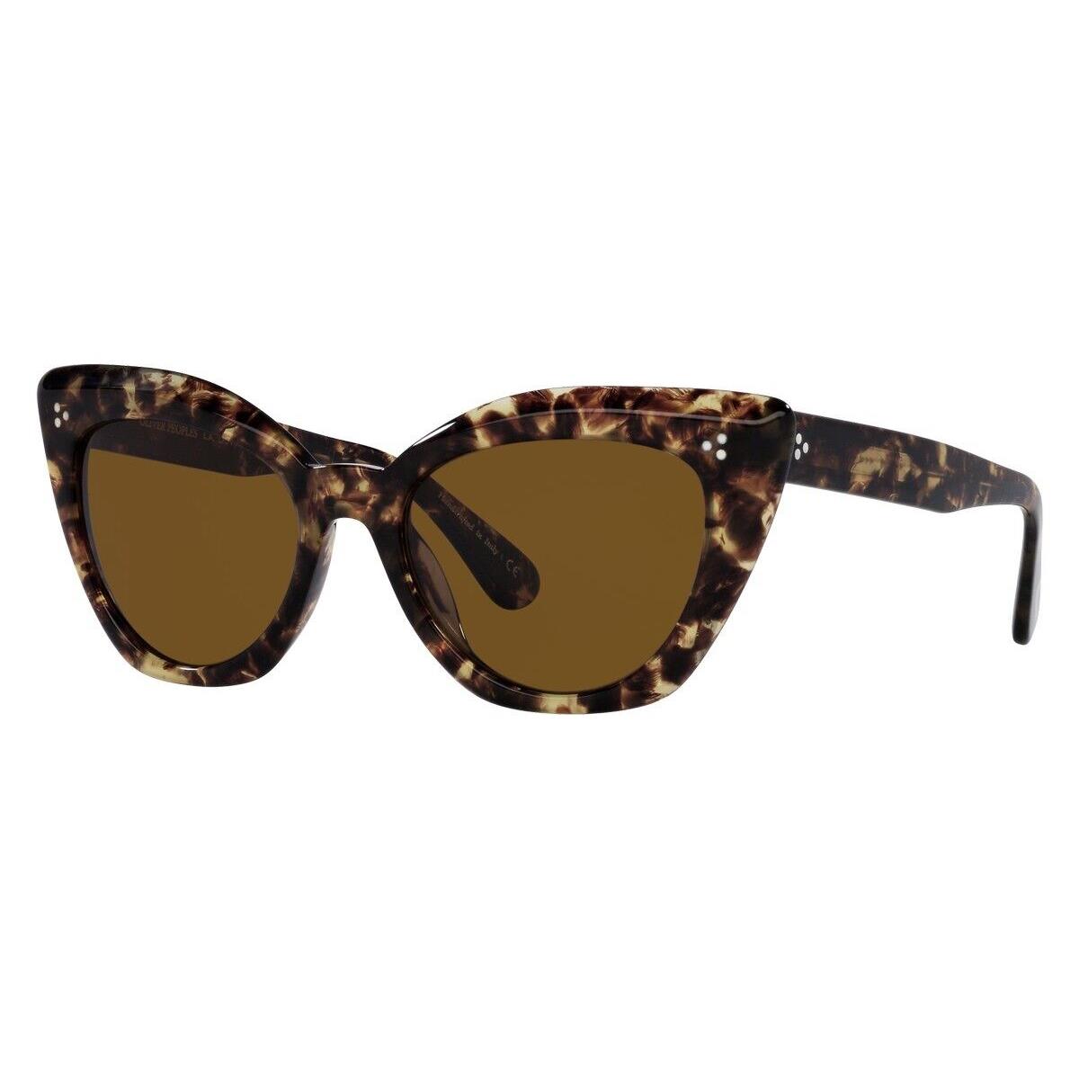 Oliver Peoples Women`s 55mm Havana Polarized Sunglasses OV5452SU-170083