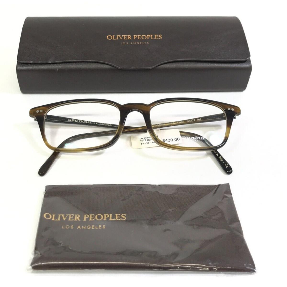 Oliver Peoples Eyeglasses Frames OV5405U 1677 Roel Brown Rectangular 51-18-145