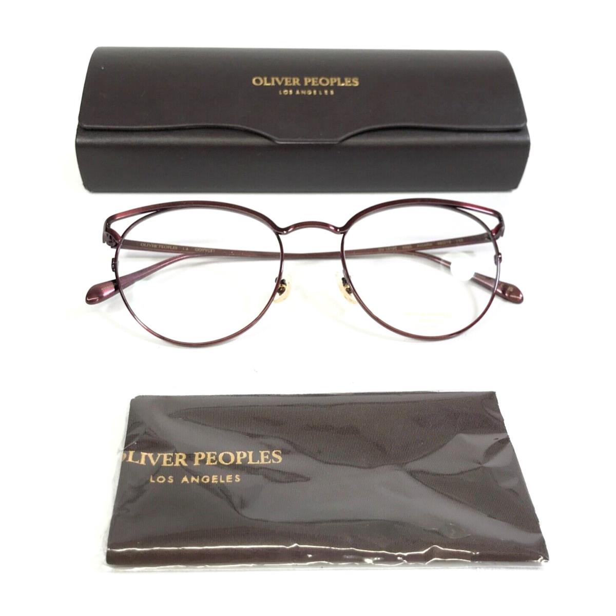 Oliver Peoples Eyeglasses Frames OV 1319T 5325 Aviara Brushed Burgundy 52-19-145