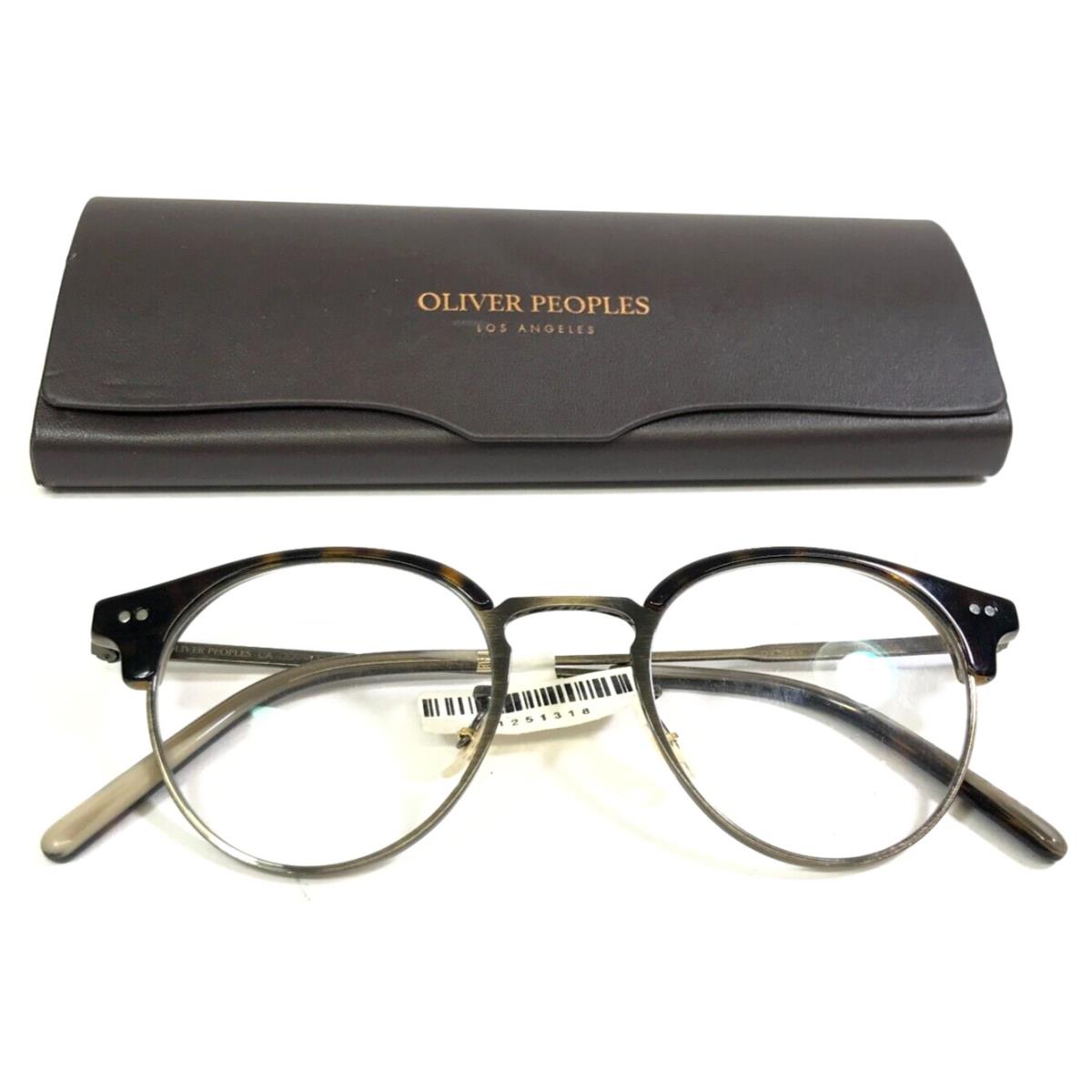 Oliver Peoples Eyeglasses Frames OV5489 1666 Reiland Brushed Gold 46-20-145