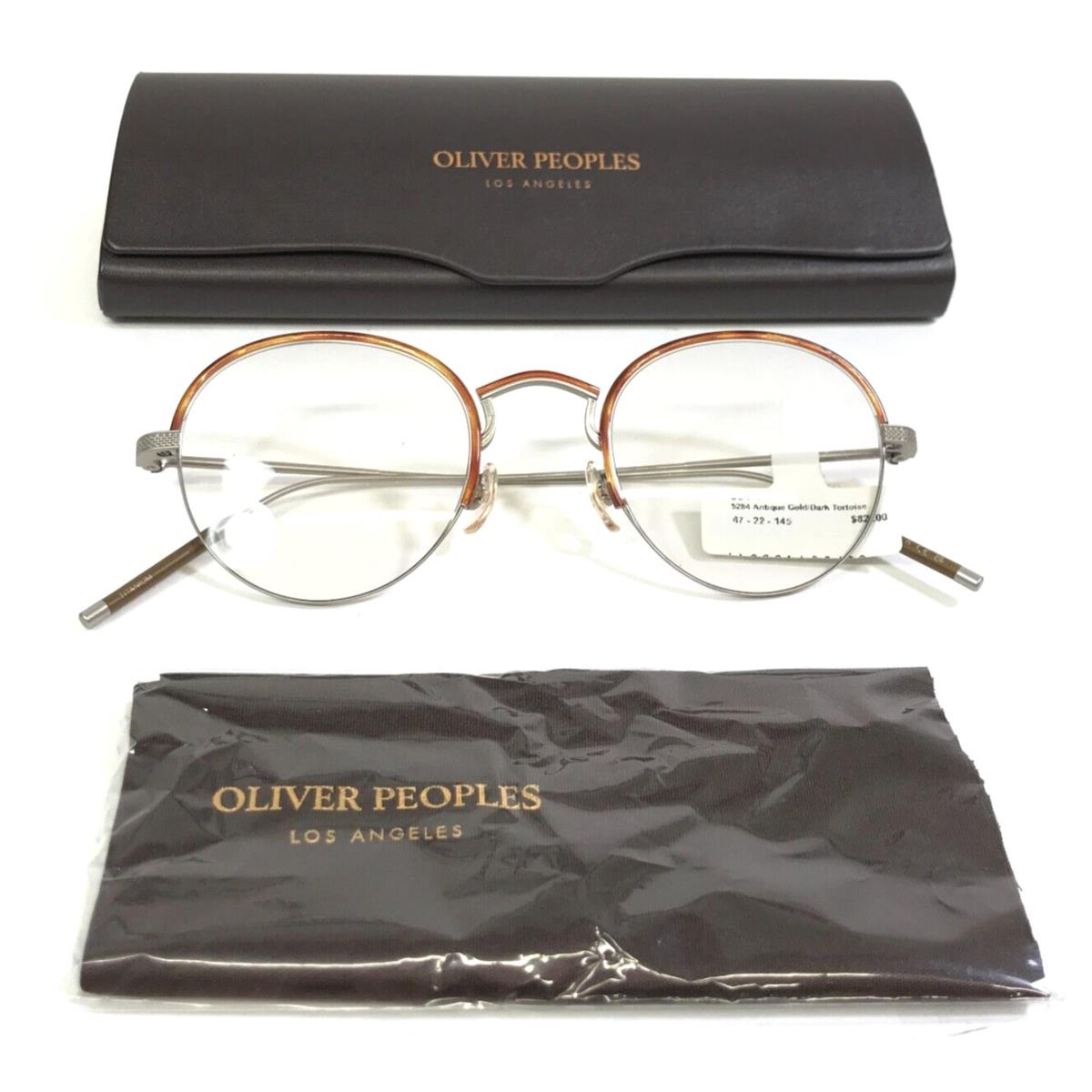 Oliver Peoples Eyeglasses Frames OV1290T 5284 Antique Gold Gray 47-22-145